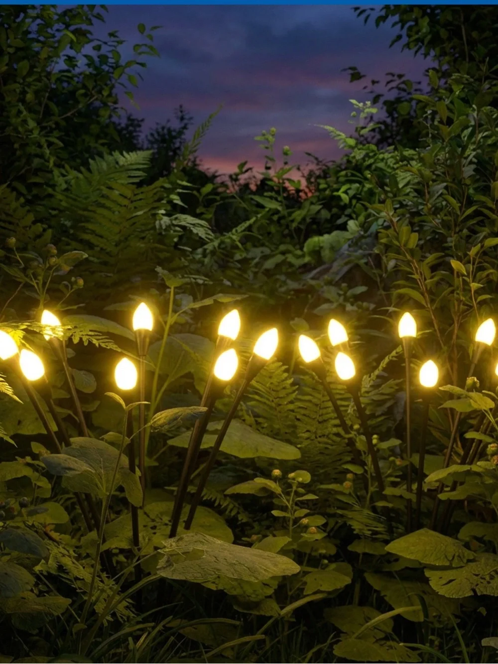 Fresh Source Solar Firefly Landscape Lights(4 Sets of Lights and 1 Solar Panel )